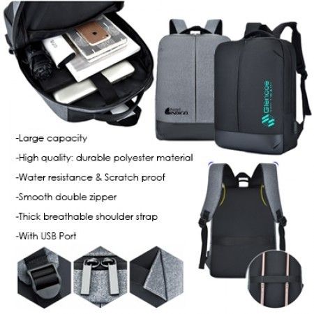15.6" VIO Laptop Backpack with USB Port
